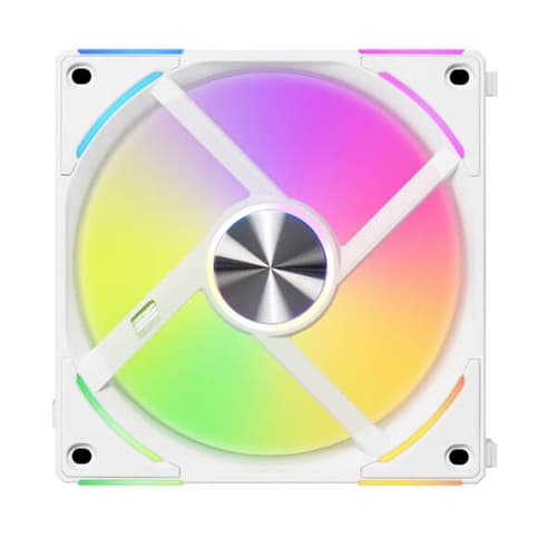 Lian Li UNI Fan AL120 V2 ARGB White 120mm Cabinet Fan with ARGB Controller (Triple Pack)